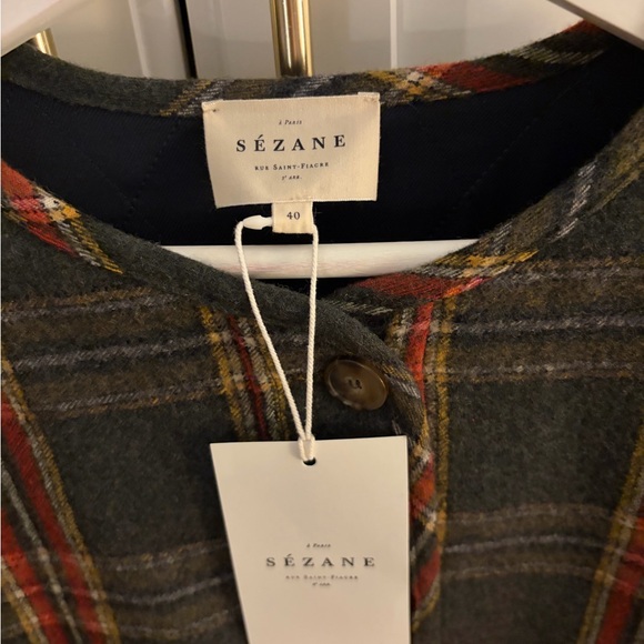 Sezane Multicolor Plaid Blazer - Picture 2 of 6